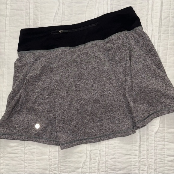 Lululemon Pace Rival Skirt (Tall) *No Panels 15" Heather Lux Multi Black / Black - Picture 6 of 7